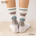Japan Ghibli Striped Crew Socks - Totoro - 4