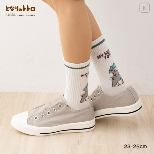 Japan Ghibli Striped Crew Socks - Totoro - 6