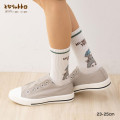 Japan Ghibli Striped Crew Socks - Totoro - 6