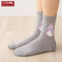 Japan Ghibli Low Crew Socks - Spirited Away : Gray