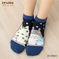 Japan Ghibli Short Ankle Socks - Totoro : Navy - 1
