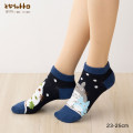 Japan Ghibli Short Ankle Socks - Totoro : Navy - 3