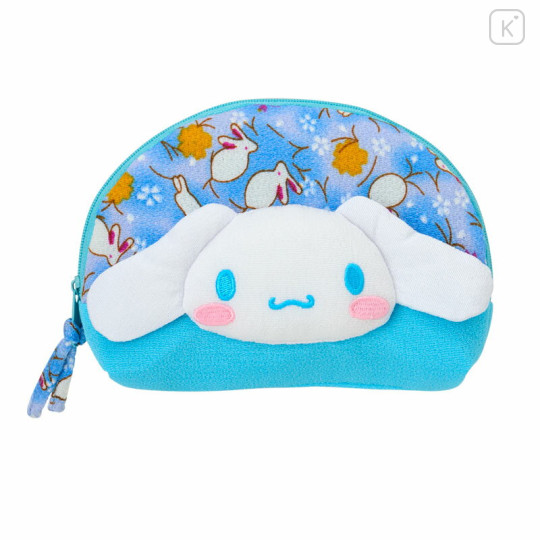 Japan Sanrio Pouch - Cinnamoroll : Japanese Pattern Face - 1