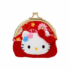 Japan Sanrio Purse - Hello Kitty : Japanese Pattern Face