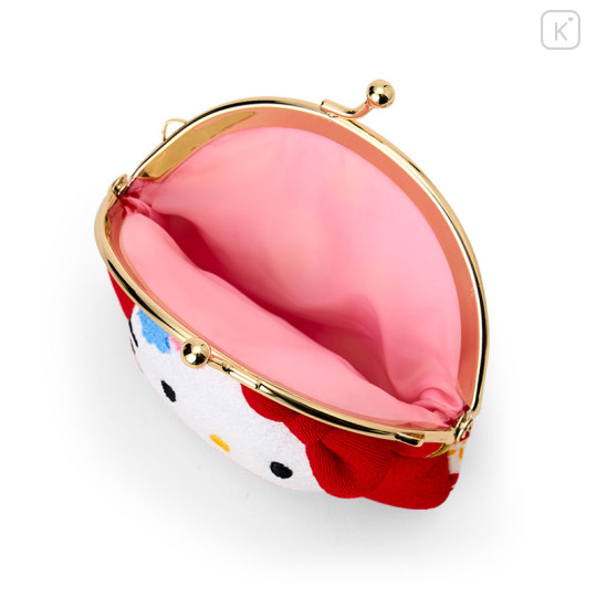 Japan Sanrio Purse - Hello Kitty : Japanese Pattern Face - 3