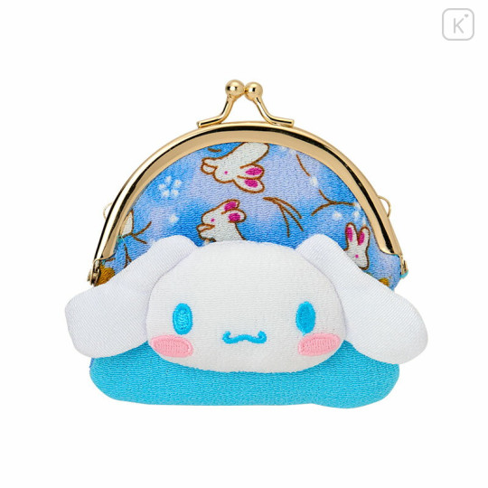 Japan Sanrio Purse - Cinnamoroll : Japanese Pattern Face - 1