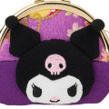 Japan Sanrio Purse - Kuromi : Japanese Pattern Face - 4
