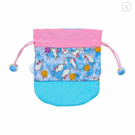 Japan Sanrio Drawstring Bag - Cinnamoroll : Japanese Pattern Face - 2
