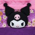 Japan Sanrio Drawstring Bag - Kuromi : Japanese Pattern Face - 3