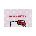 Japan Sanrio Genuine Leather Key Case - Hello Kitty : Small Flower White - 6