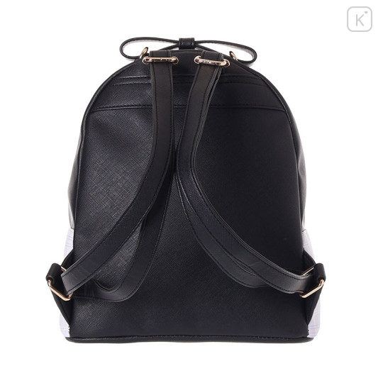 Japan Sanrio Backpack with Plush Pocket - Kuromi - 3