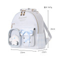 Japan Sanrio Backpack with Plush Pocket - Cinnamoroll - 8