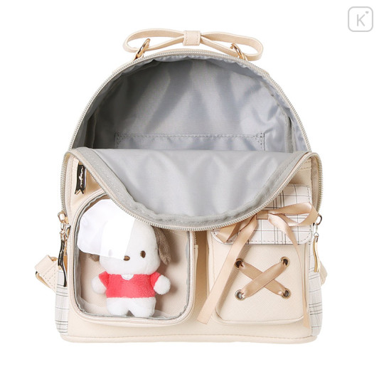 Japan Sanrio Backpack with Plush Pocket - Pochacco - 5