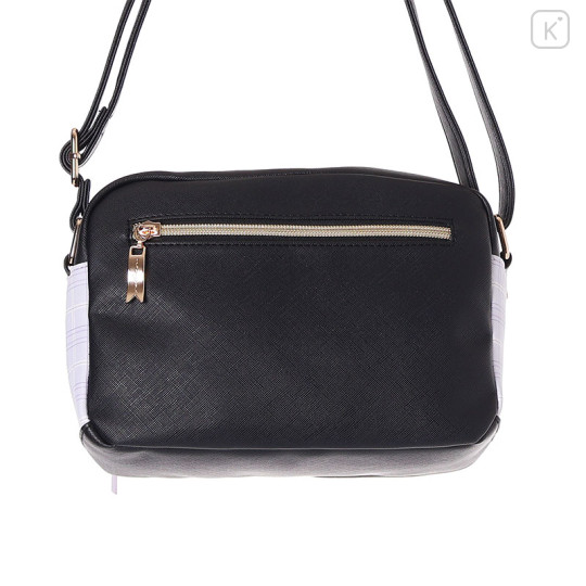 Japan Sanrio Shoulder Bag with Plush Pocket - Kuromi - 4