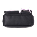 Japan Sanrio Shoulder Bag with Plush Pocket - Kuromi - 5