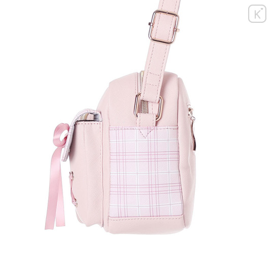 Japan Sanrio Shoulder Bag with Plush Pocket - My Melody - 3