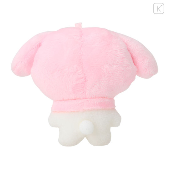 Japan Sanrio Shoulder Bag with Plush Pocket - My Melody - 8