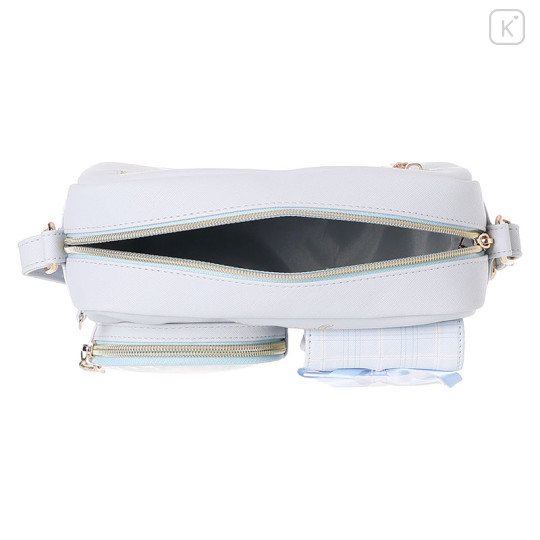 Japan Sanrio Shoulder Bag with Plush Pocket - Cinnamoroll - 6