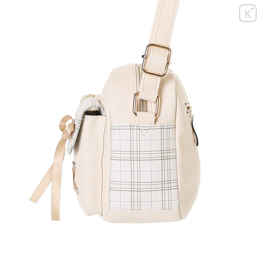 Japan Sanrio Shoulder Bag with Plush Pocket - Pochacco - 3