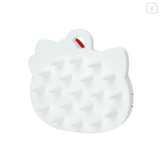 Japan Sanrio Original Face-Shaped Shampoo Brush - Hello Kitty - 2