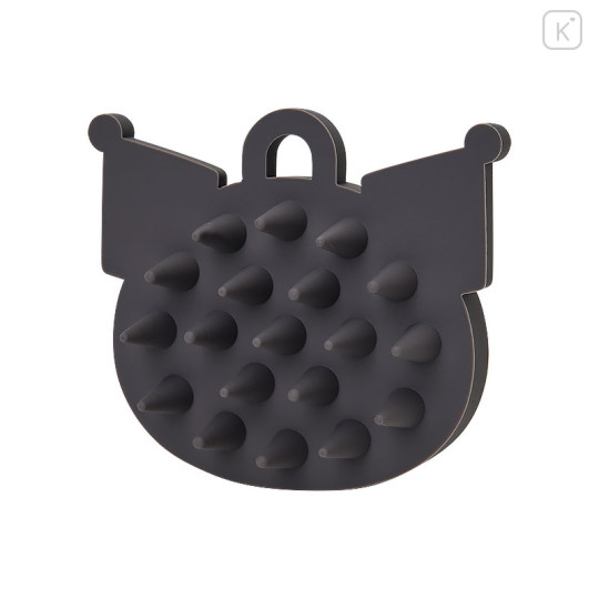 Japan Sanrio Face-Shaped Shampoo Brush - Kuromi - 2