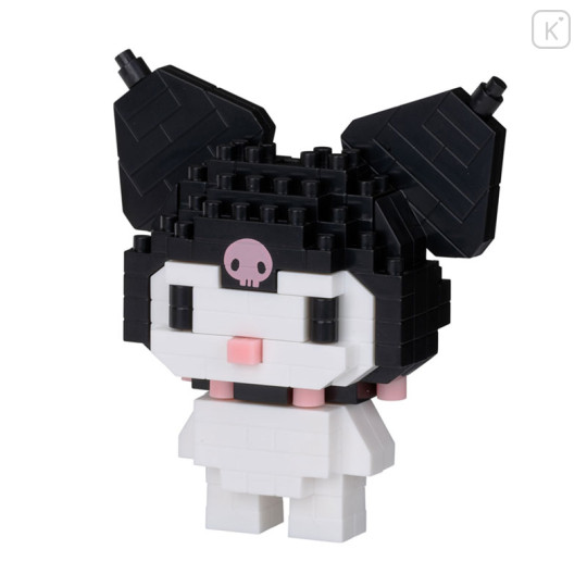 Japan Sanrio Nanoblock n-fig Keychain - Kuromi - 2