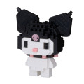 Japan Sanrio Nanoblock n-fig Keychain - Kuromi - 2