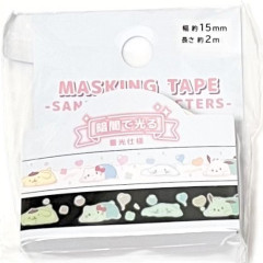 Japan Sanrio Luminous Masking Tape - Mix