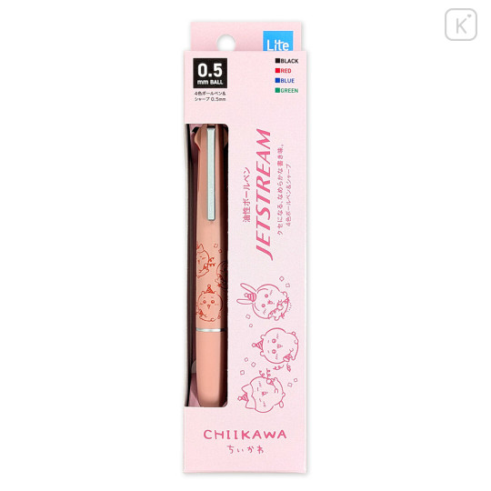 Japan Chiikawa Jetstream Lite Touch 4&1 Multi Ballpoint Pen + Mechanical Pencil - Chiikawa & Hachiware & Usagi : 0.5mm Cherry - 2
