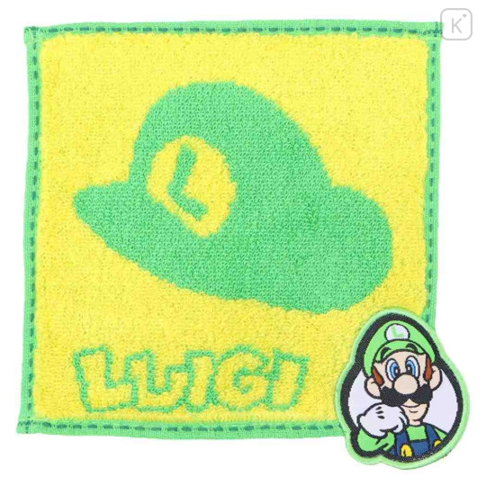 Japan Super Mario Petit Towel Handkerchief - Super Mario Brothers Luigi - 1