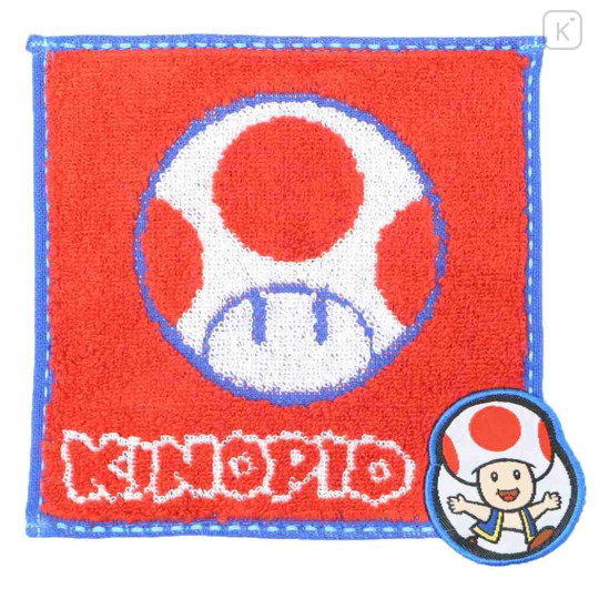 Japan Super Mario Petit Towel Handkerchief - Super Mario Brothers Mushroom Kinopio - 1