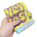 Japan Looney Tunes Mini Towel Jacquard Handkerchief - Tweety : Yellow Purple - 3