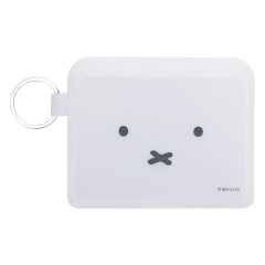 Japan Miffy Flappo Silicone Mini Accessory Pouch - Miffy : White Face