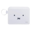 Japan Miffy Flappo Silicone Mini Accessory Pouch - Miffy : White Face - 1