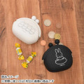 Japan Miffy Pochi Silicone Mini Accessory Pouch - Miffy : Black - 2
