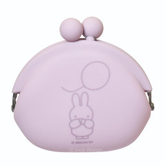 Japan Miffy Pochi Silicone Mini Accessory Pouch - Miffy : Light Purple