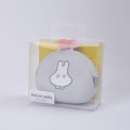 Japan Miffy Pochi Silicone Mini Accessory Clasp Pouch - Ghost Grey - 4