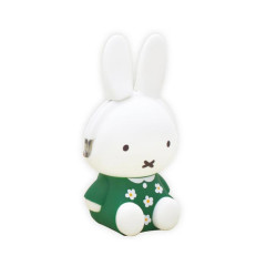 Japan Miffy Pochi Silicone Mini Accessory Pouch - Miffy : 3D Sitting Green Dress