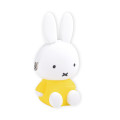 Japan Miffy Pochi Silicone Mini Accessory Pouch - Miffy : 3D Sitting Yellow Dress - 1