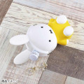 Japan Miffy Pochi Silicone Mini Accessory Pouch - Miffy : 3D Sitting Yellow Dress - 2