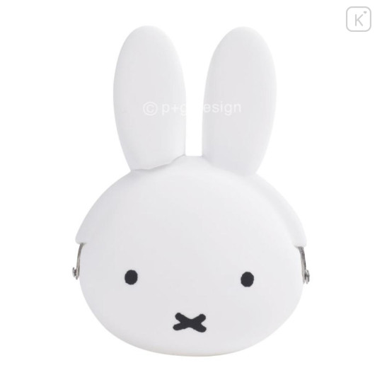 Japan Miffy Mimi Pochi Pouch - Miffy : White - 1