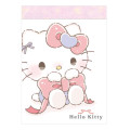 Japan Sanrio Mini Notepad - Hello Kitty : Cheerful Ribbon - 1