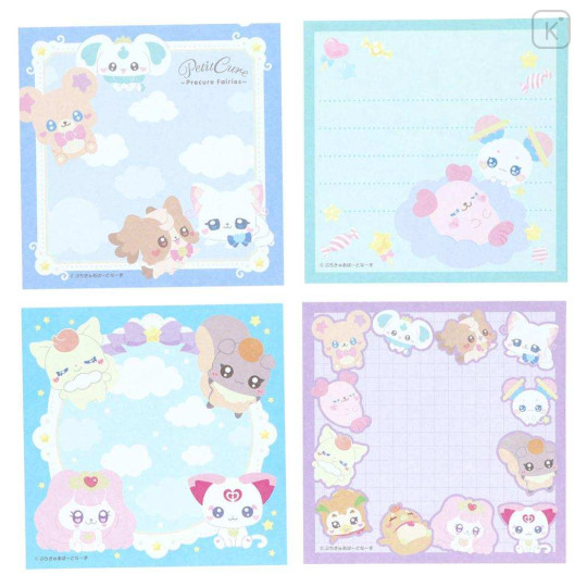 Japan Pretty Cure Square Memo Pad - Petit Cure Fairies Blue - 2