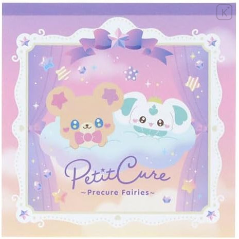 Japan Pretty Cure Square Memo Pad - Petit Cure Fairies Purple - 1