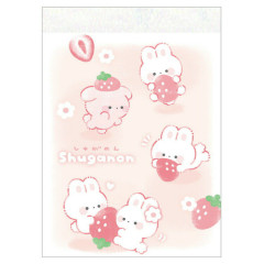 Japan Kamio Mini Notepad - Sugarnon Rabbit Strawberry