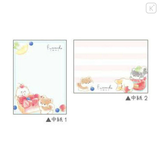 Japan Kamio Mini Notepad - Dog Fruit Tart - 2