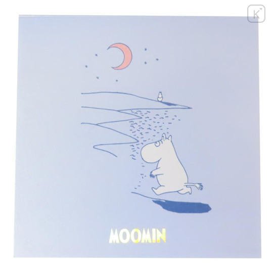 Japan Moomin Square Memo Pad - Moomintroll : Light Blue - 1