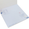 Japan Moomin Square Memo Pad - Moomintroll : Light Blue - 2