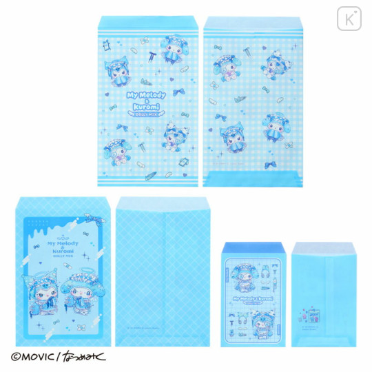 Japan Sanrio Envelope Set - Kuromi & My Melody : Dolly Mix - 2