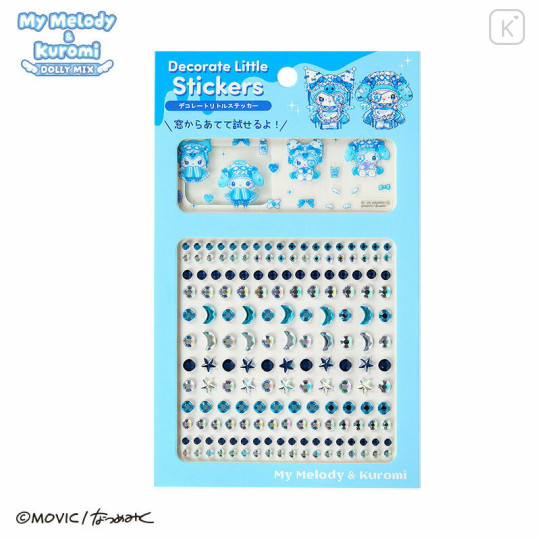 Japan Sanrio Decorate Little Stickers - Kuromi & My Melody : Dolly Mix - 1